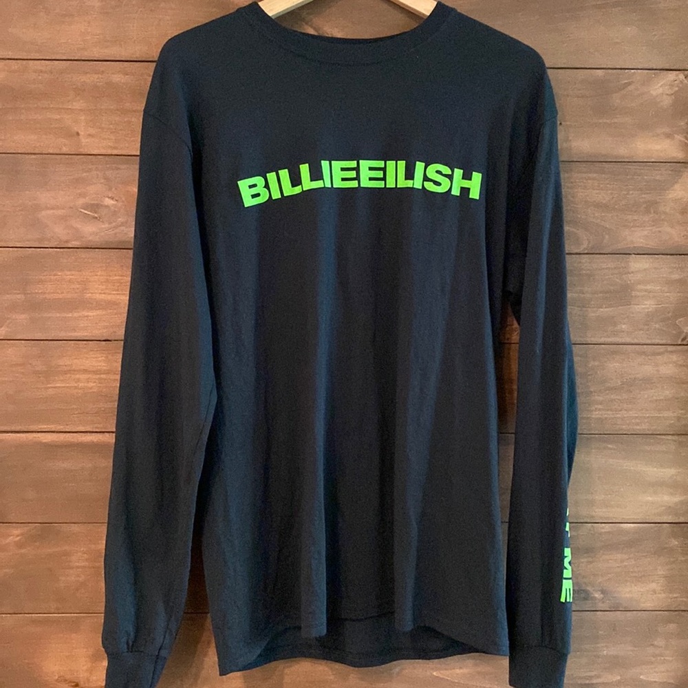 Billie Eilish black long sleeve Don’t smile at me shirt